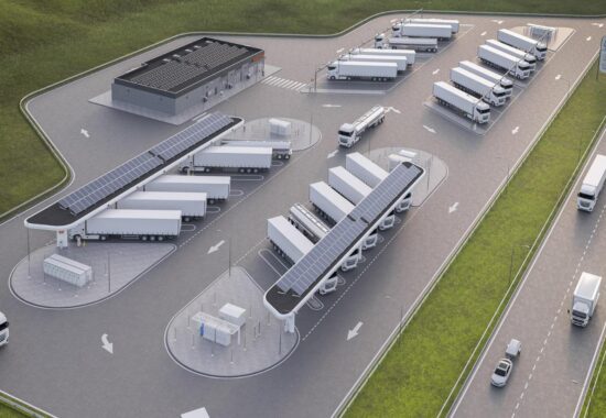 Where to build charging parks for electric freight?